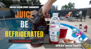 Should Ocean Spray Cranberry Juice Be Refrigerated? The Truth Revealed