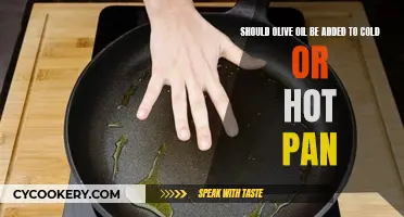 The Ideal Temperature for Adding Olive Oil to Pans