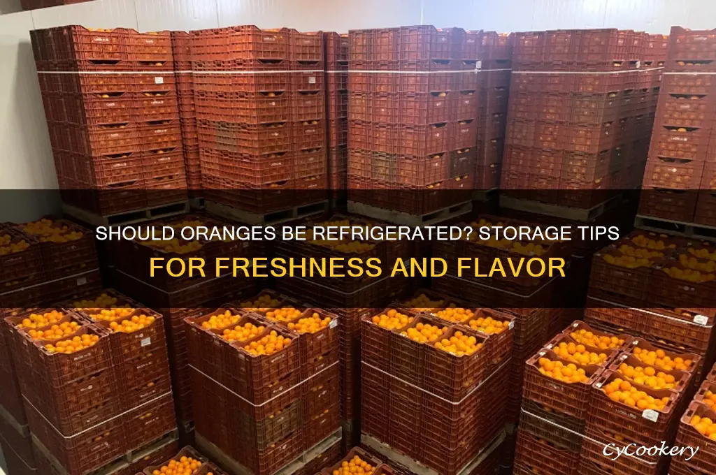 should oranges be kept in the refrigerator