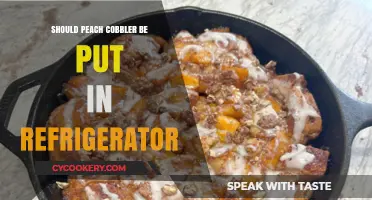 Should Peach Cobbler Be Refrigerated? Storage Tips for Perfect Cobbler