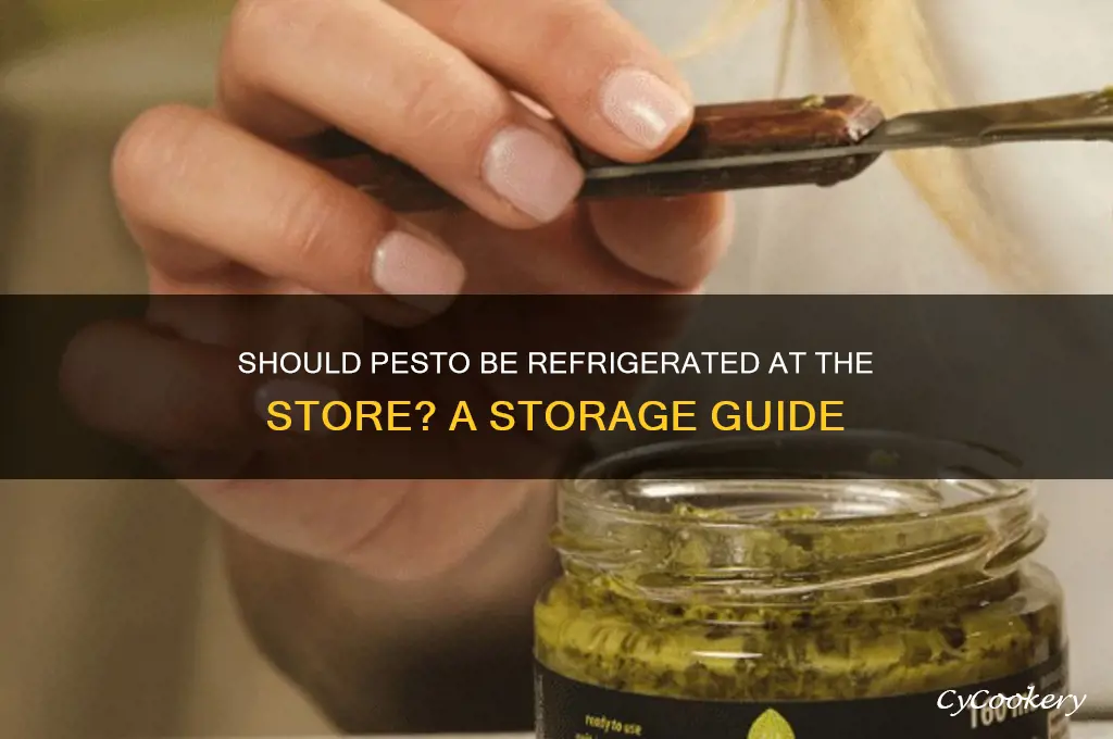 should pesto be refrigerated at the store