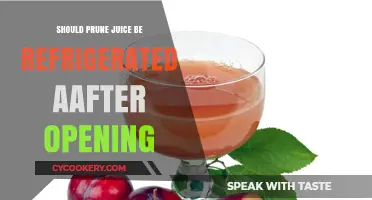 Should Prune Juice Be Refrigerated After Opening? Expert Tips