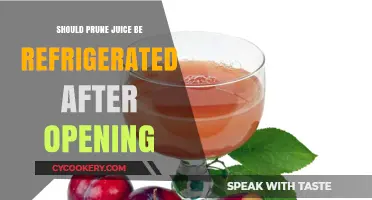 Should Prune Juice Be Refrigerated After Opening? A Guide