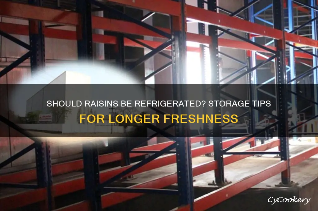 should raisins be kept in the refrigerator