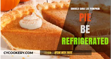 Should Sara Lee Pumpkin Pie Be Refrigerated? Storage Tips Revealed