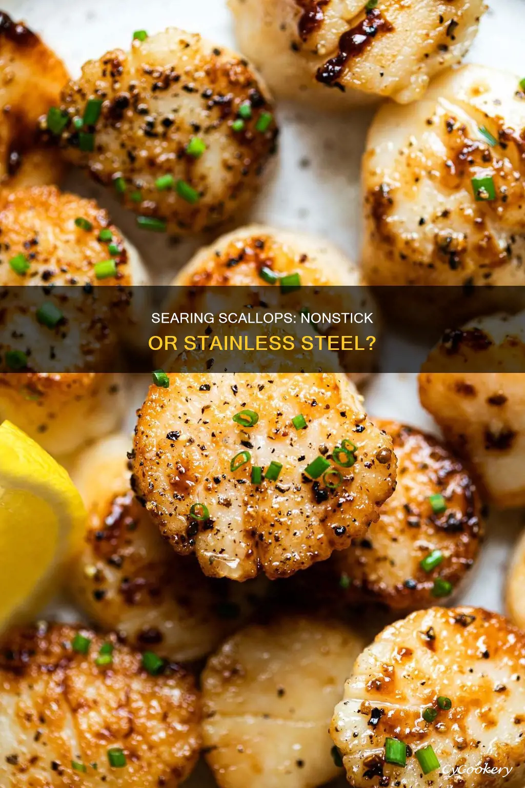 should scallops be seared in a nonstick pan