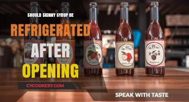 Should Skinny Syrup Be Refrigerated After Opening? Storage Tips