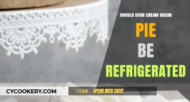 Should Sour Cream Raisin Pie Be Refrigerated? Storage Tips Revealed
