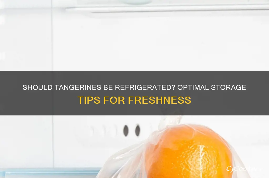 should tangerines be kept in the refrigerator