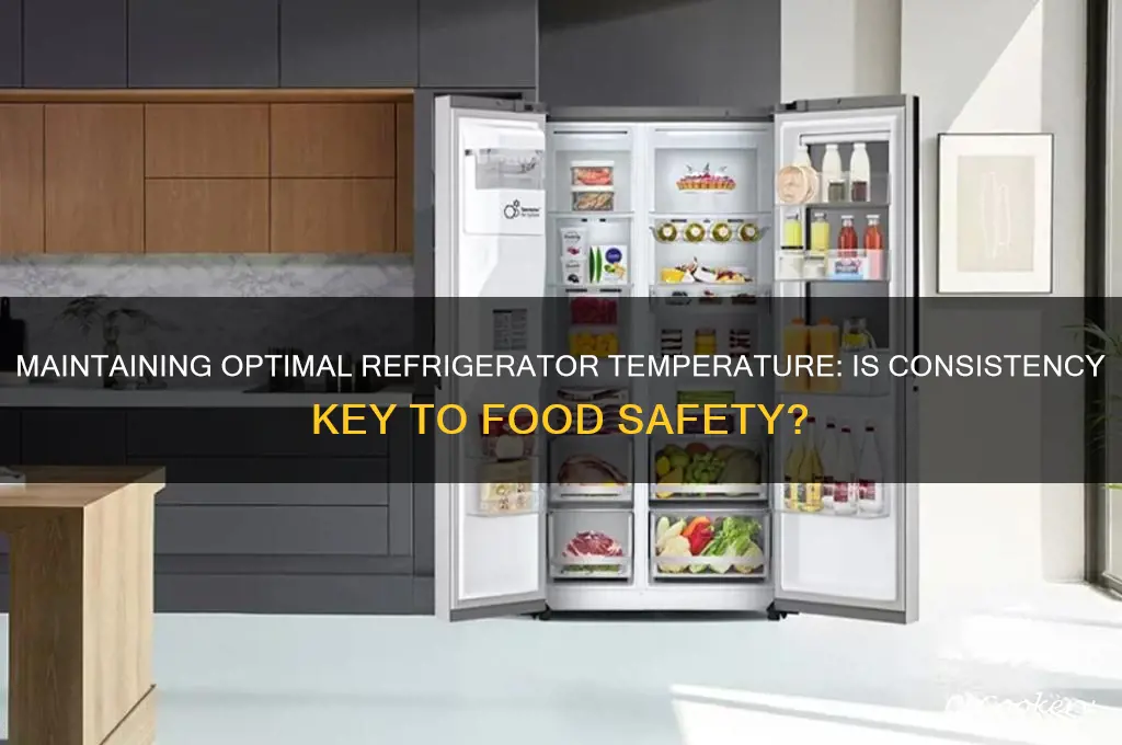should the refrigerator be a constant temperature