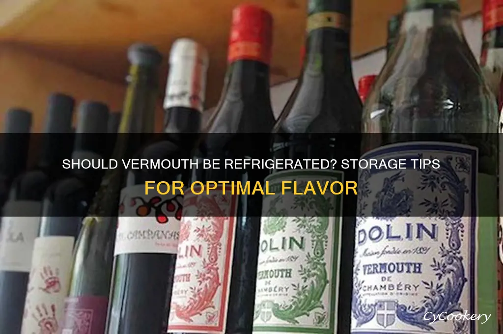 should vermouth be kept in the refrigerator