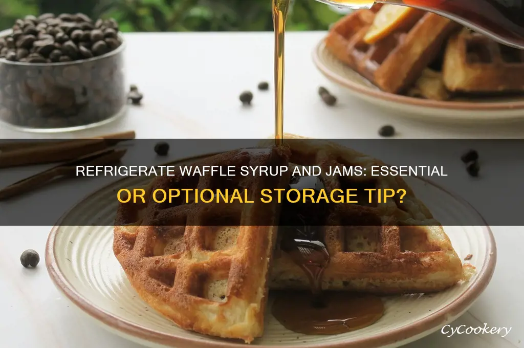should waffle syrup and jams be refrigerated