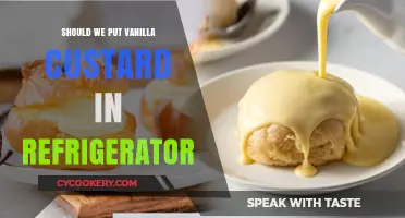 Should Vanilla Custard Be Refrigerated? Storage Tips for Freshness