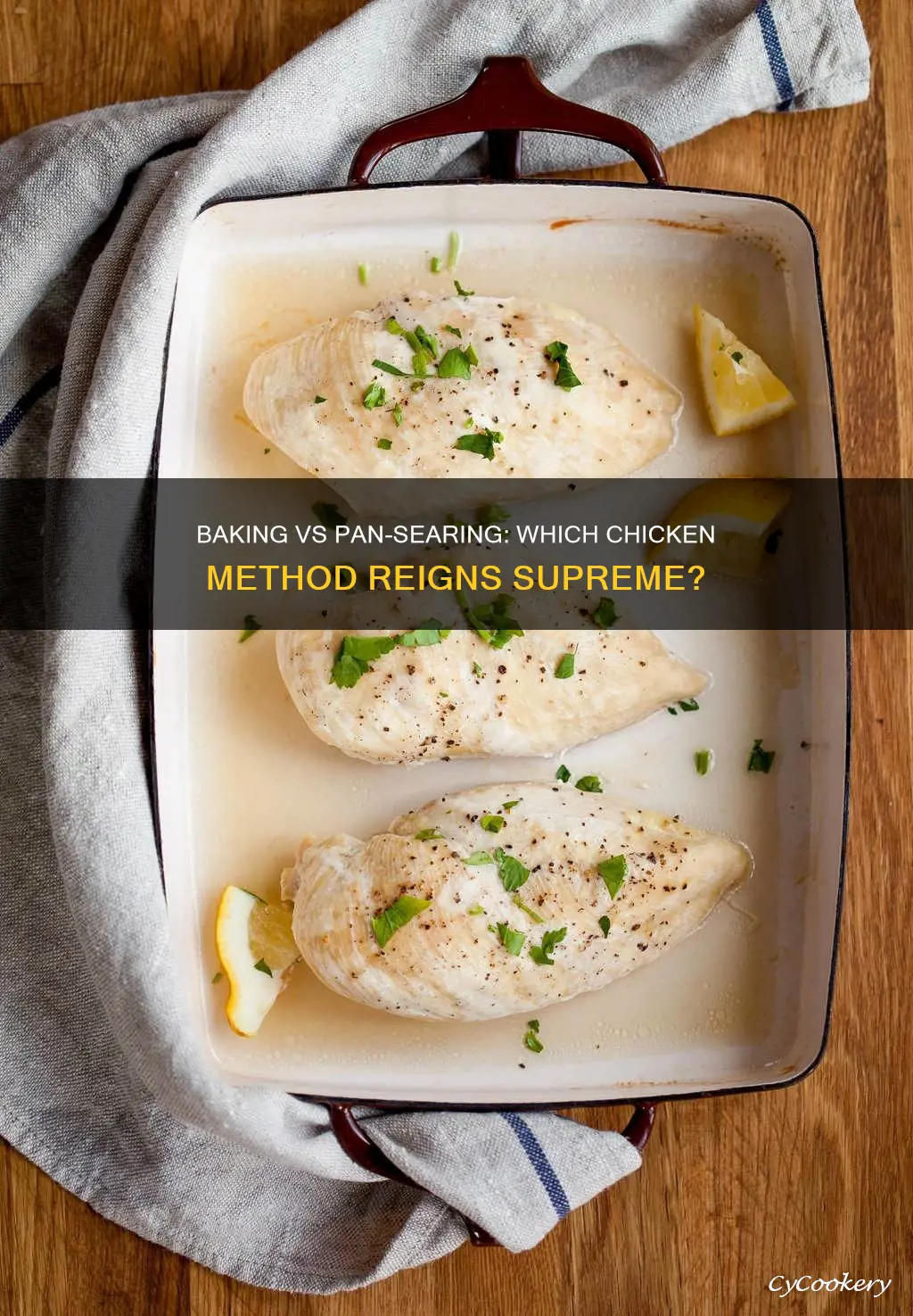 should you bake or pan sear chicken breast