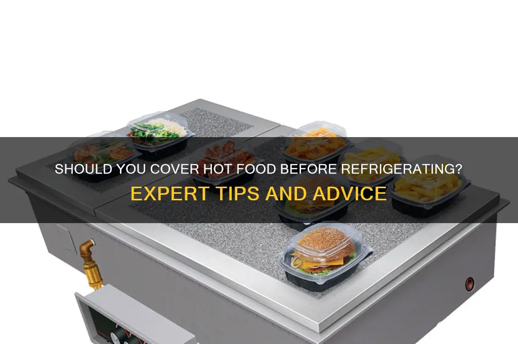 should you cover hot food before refrigerating