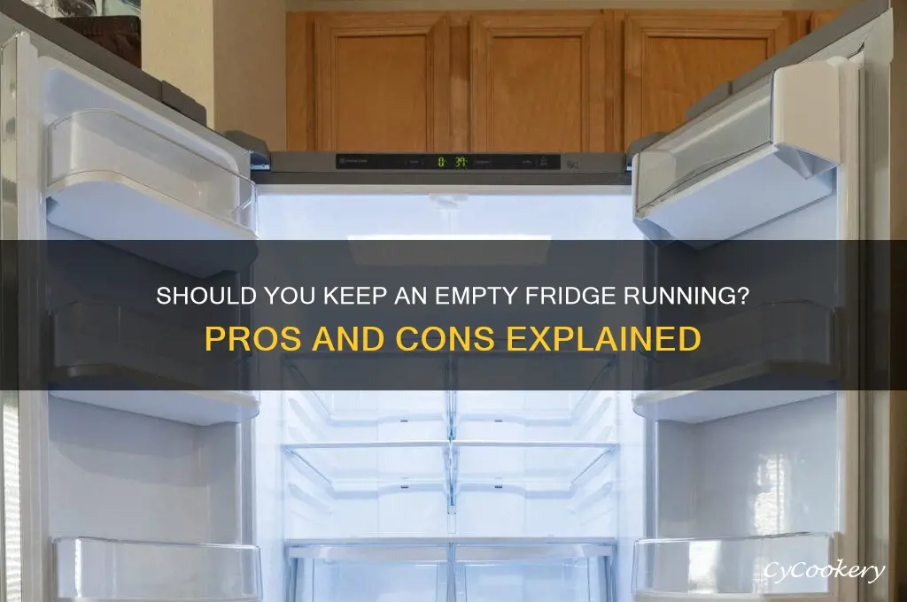 should you leave an empty refrigerator running