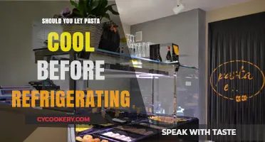 Cooling Pasta Before Refrigerating: A Must or Myth?