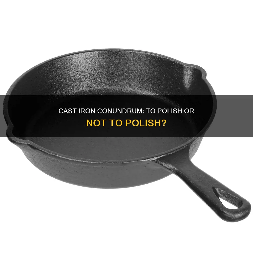 should you polish new cast iron pan