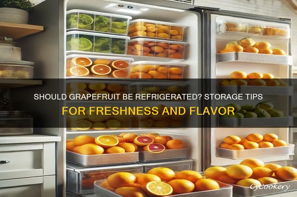 should you put grapefuit in the refrigerator