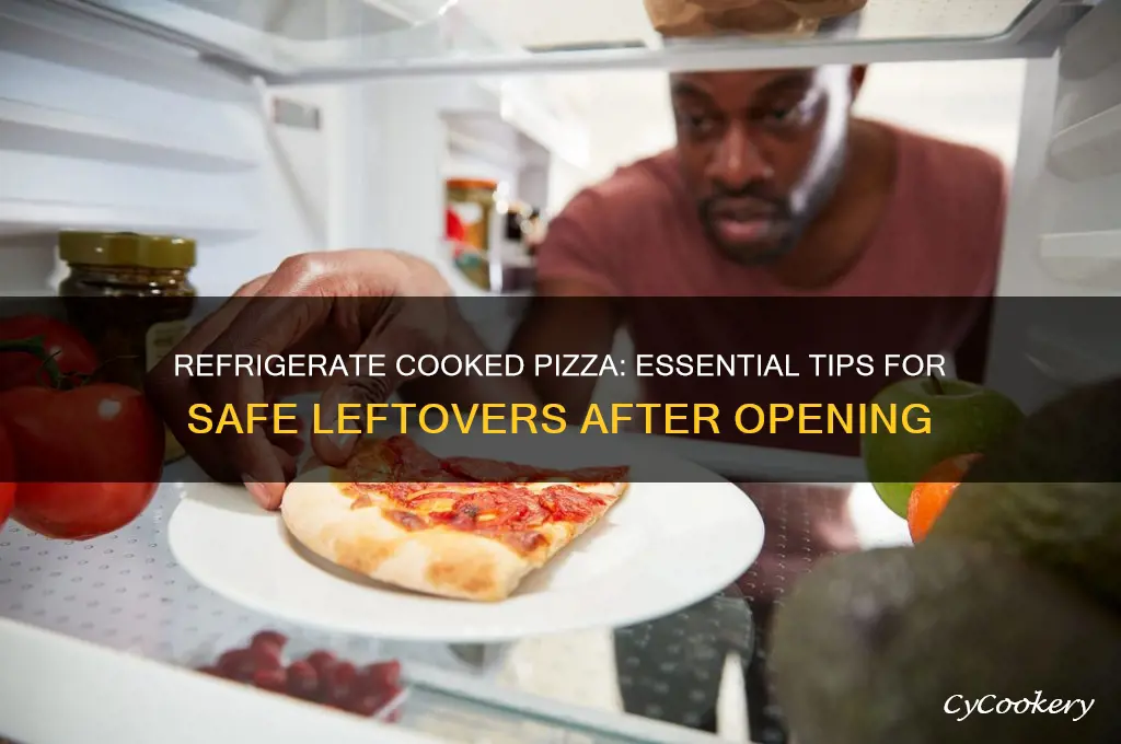 should you refrigerate cooked pizza after opening