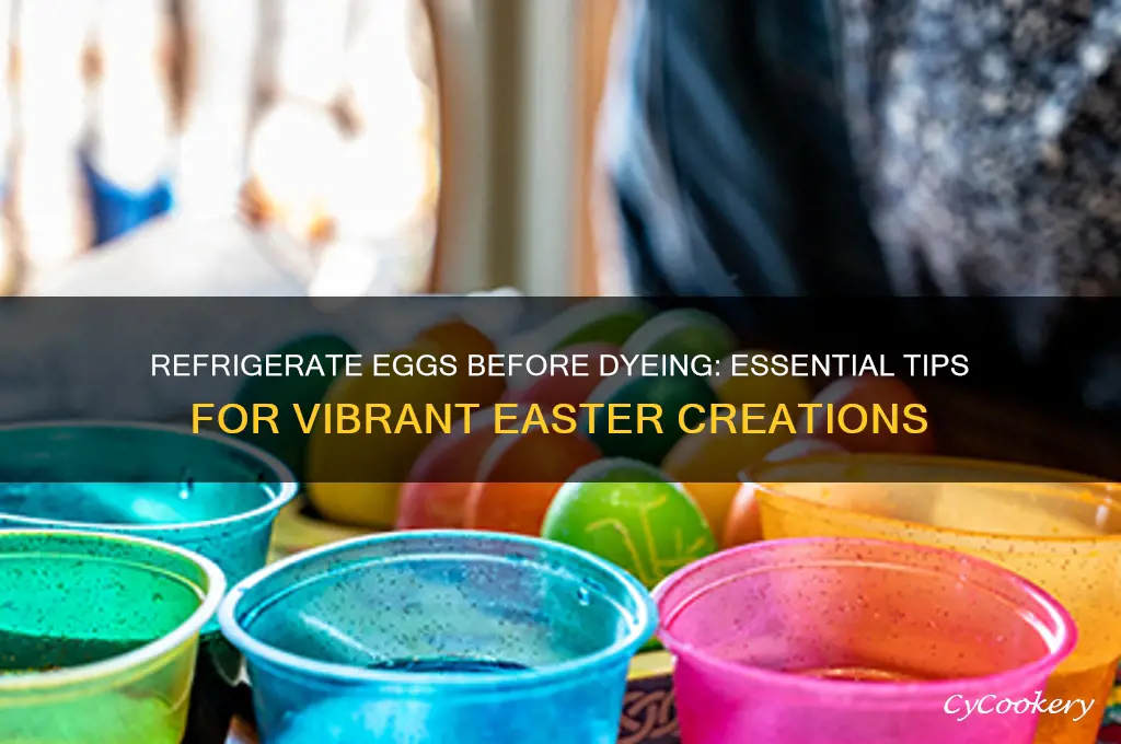 should you refrigerate eggs before dyeing them