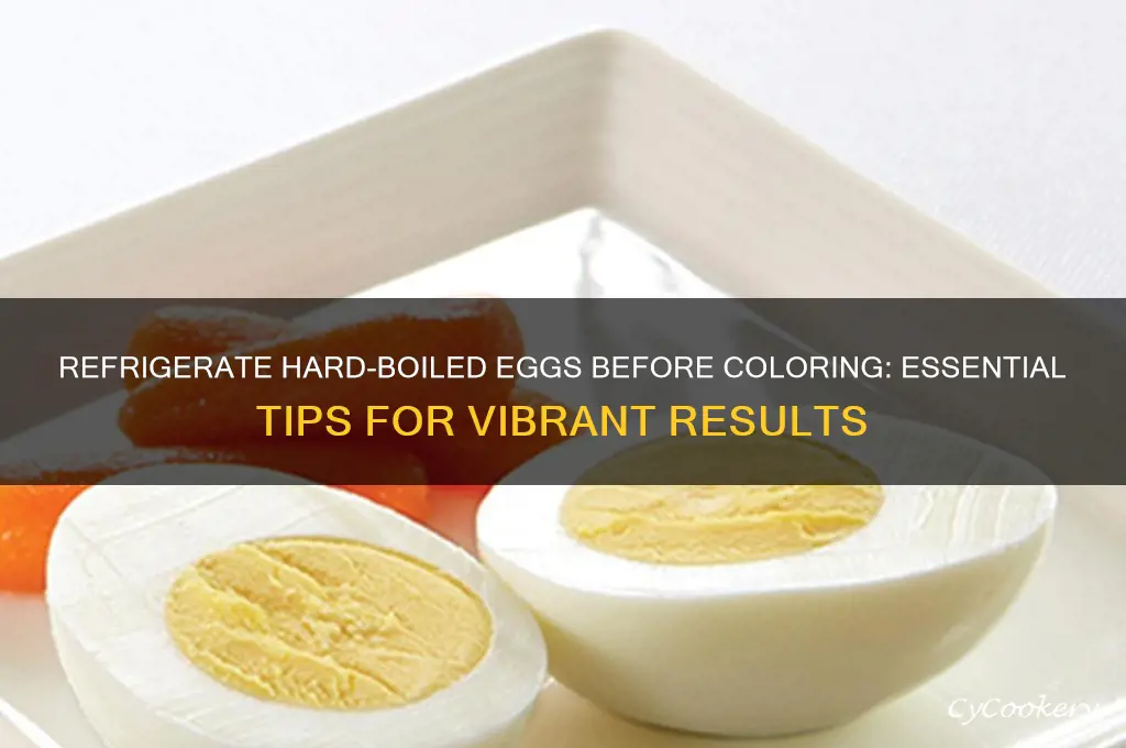should you refrigerate hard eggs before colorig