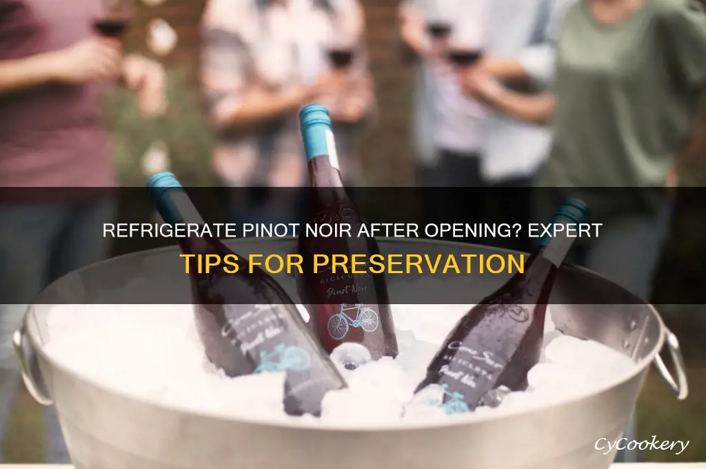 should you refrigerate pinot noir after opening