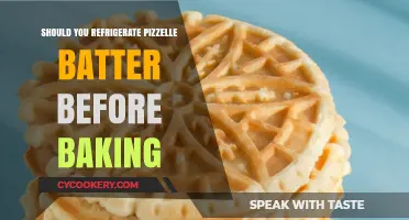 Refrigerating Pizzelle Batter: Essential Step or Optional Technique?