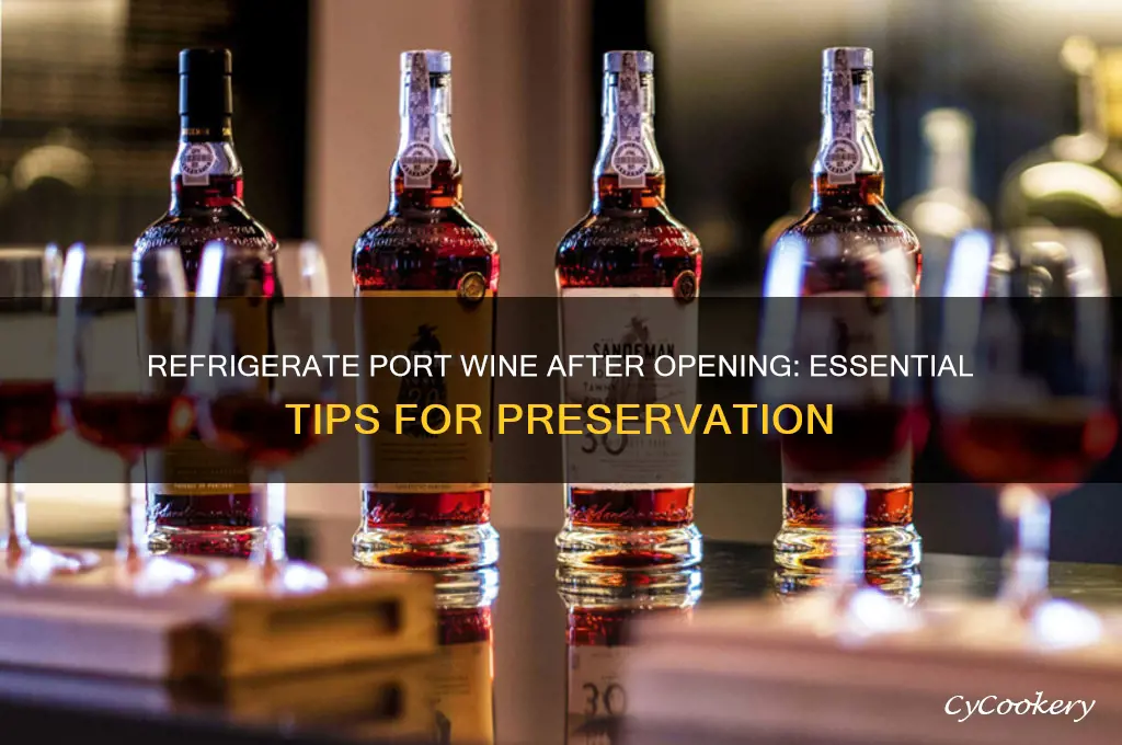 should you refrigerate port wine after opening