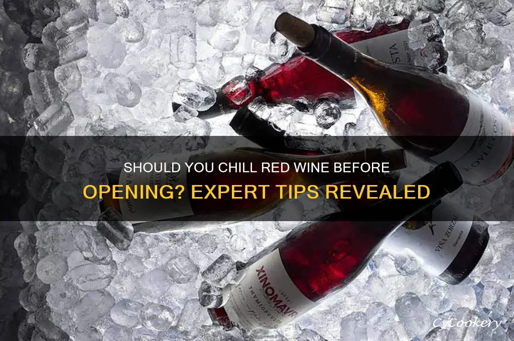 should you refrigerate red wine before opening