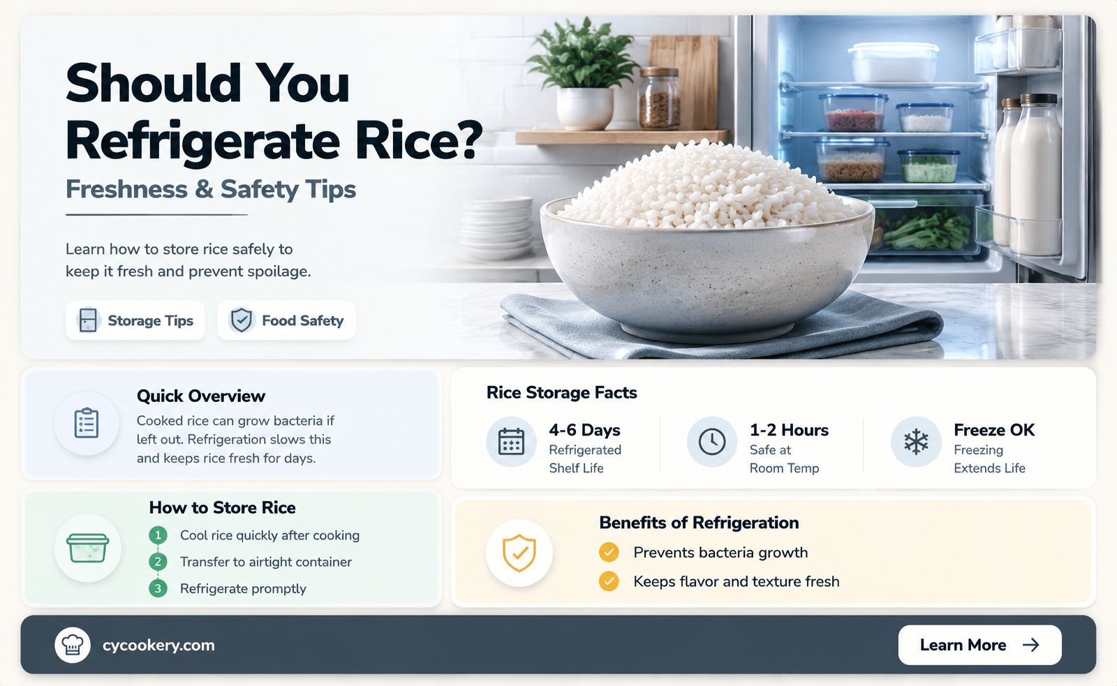 am i supposed to store rice in the refrigerator