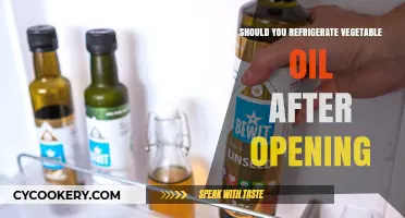 Refrigerate Vegetable Oil After Opening: Necessary or Not?