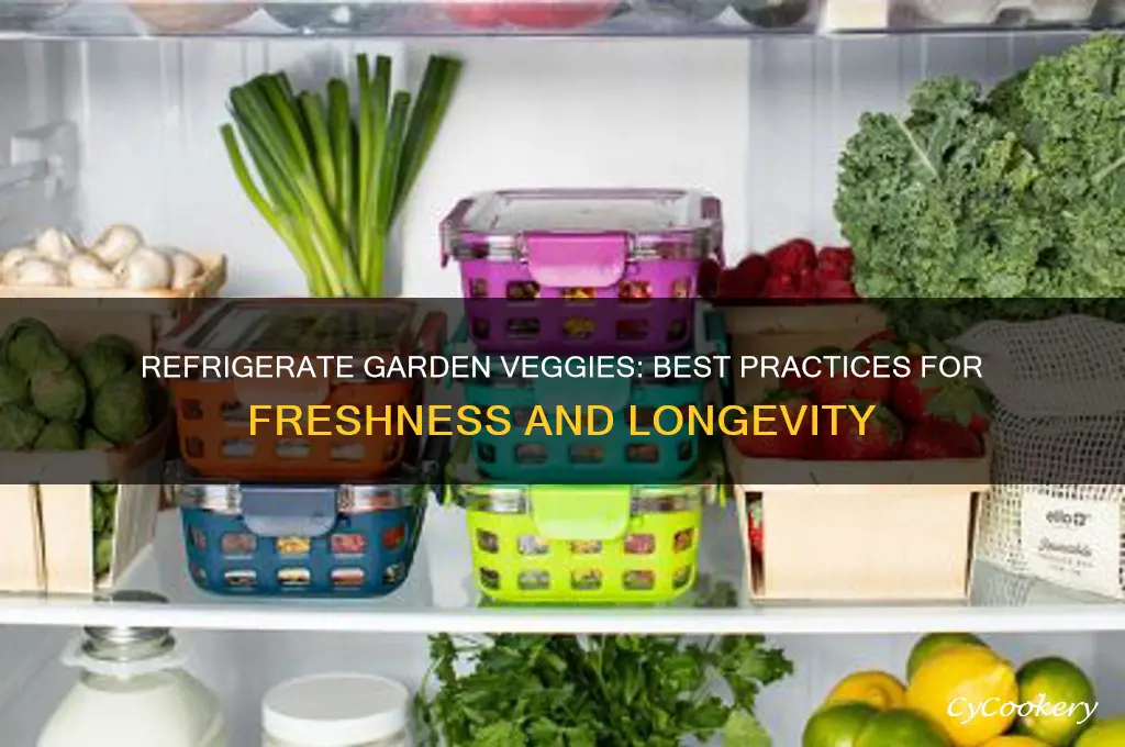 should you refrigerate vegetables from the garden