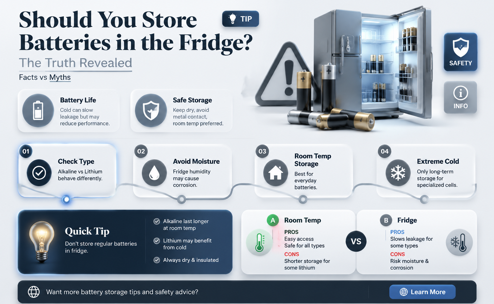 are batteries supposed to be kept in the refrigerator