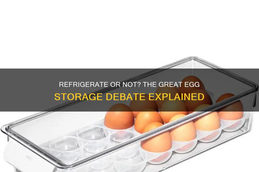 should you store eggs in the refrigerator