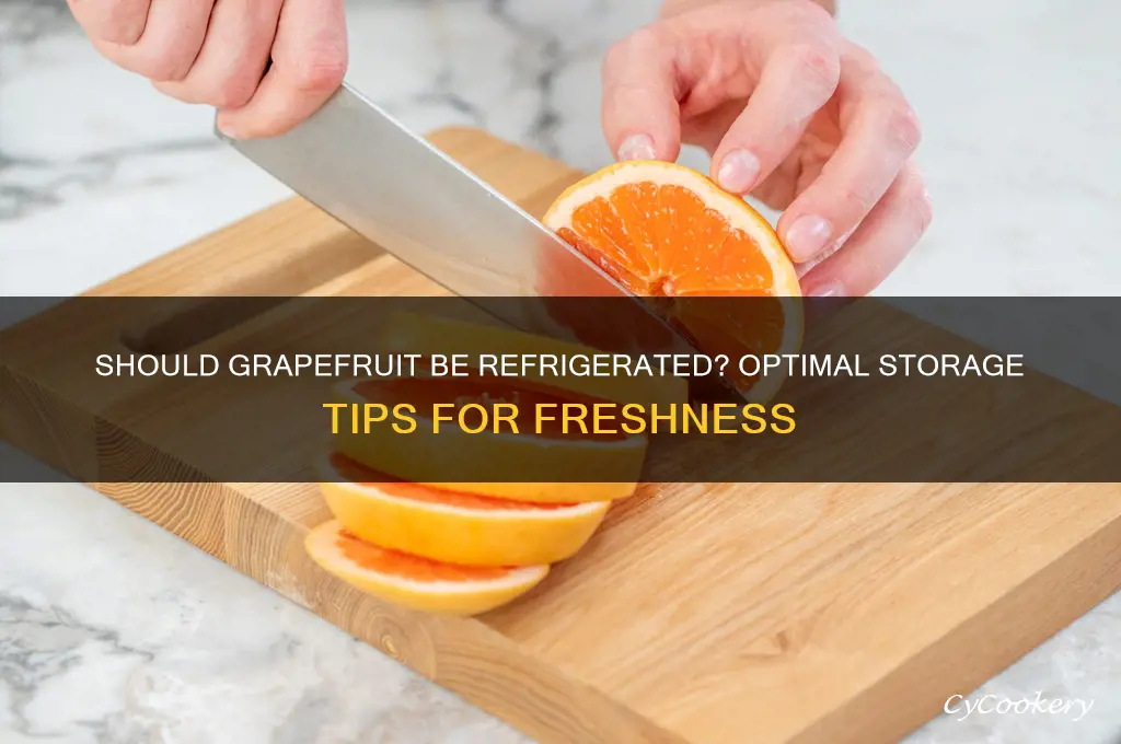 should you store grapefruit in the refrigerator