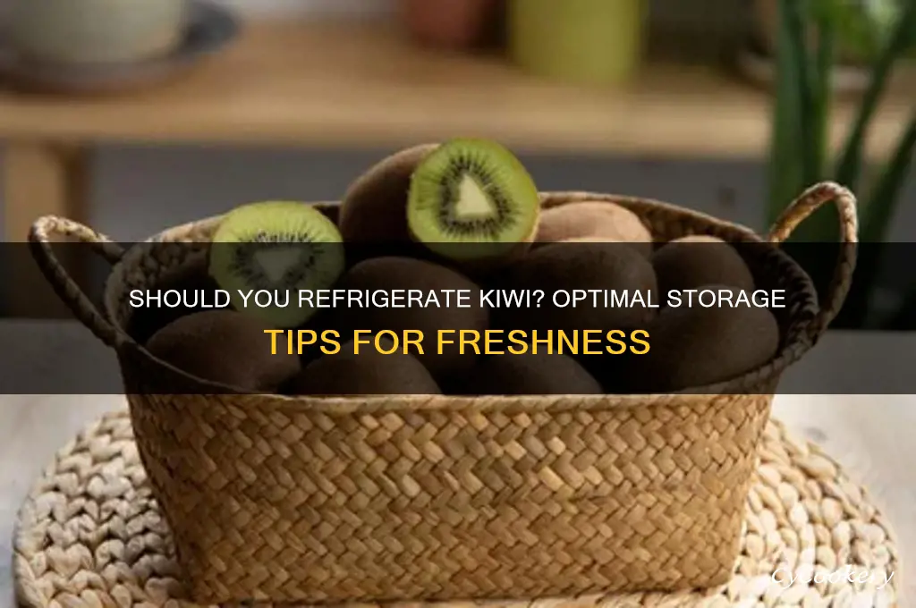should you store kiwi in the refrigerator