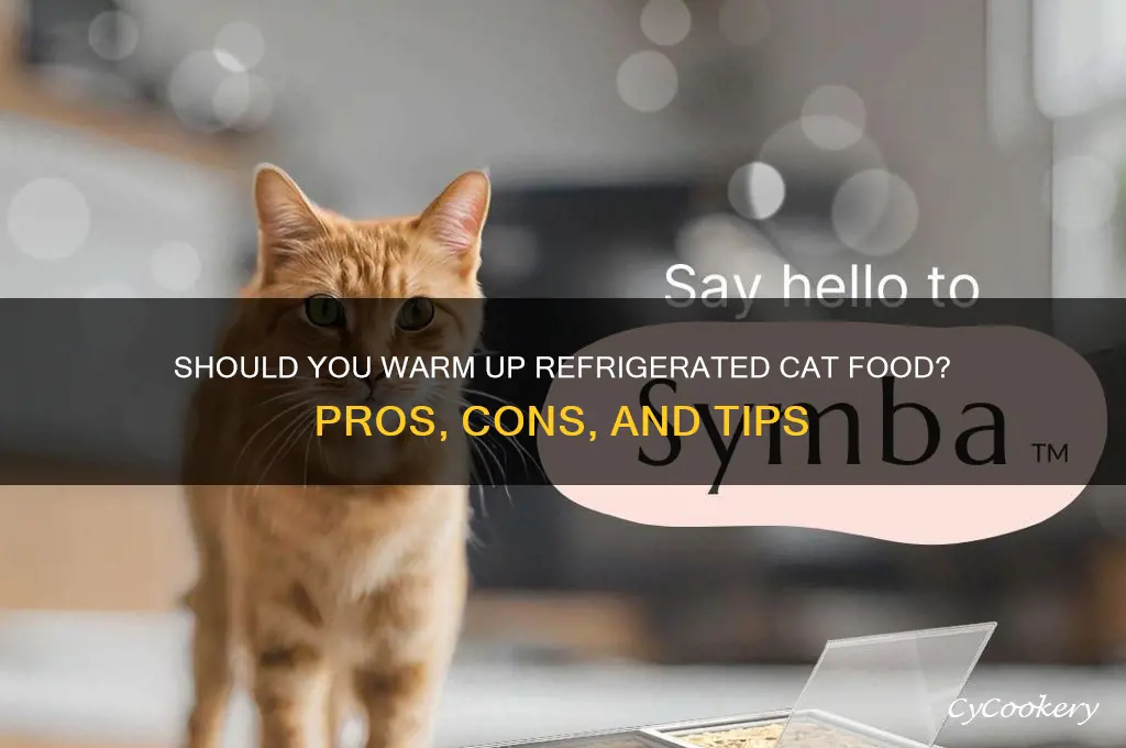 should you warm up refrigerated cat food