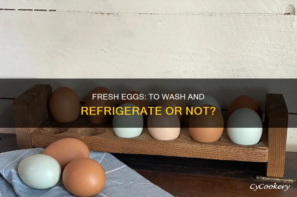 should you wash and refrigerate fresh eggs