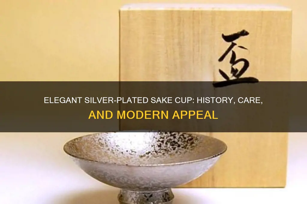 silver-plated sake cup