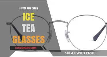Elegant Silver Rim Clear Ice Tea Glasses for Refreshing Summer Sips