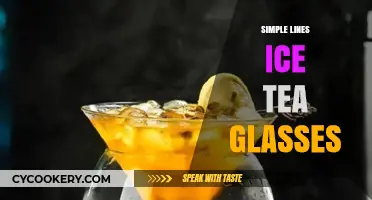 Elegant Simple Lines Ice Tea Glasses for Refreshing Summer Sips
