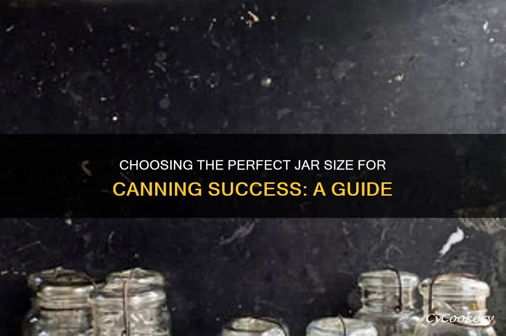 size jar for cannig