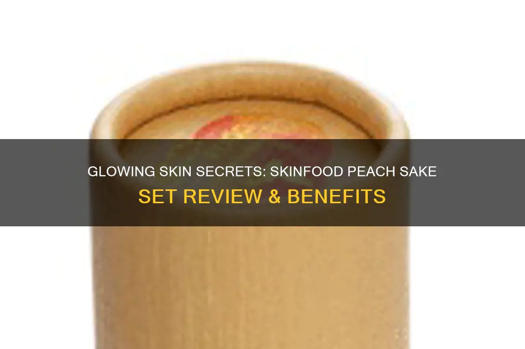 skinfood peach sake set