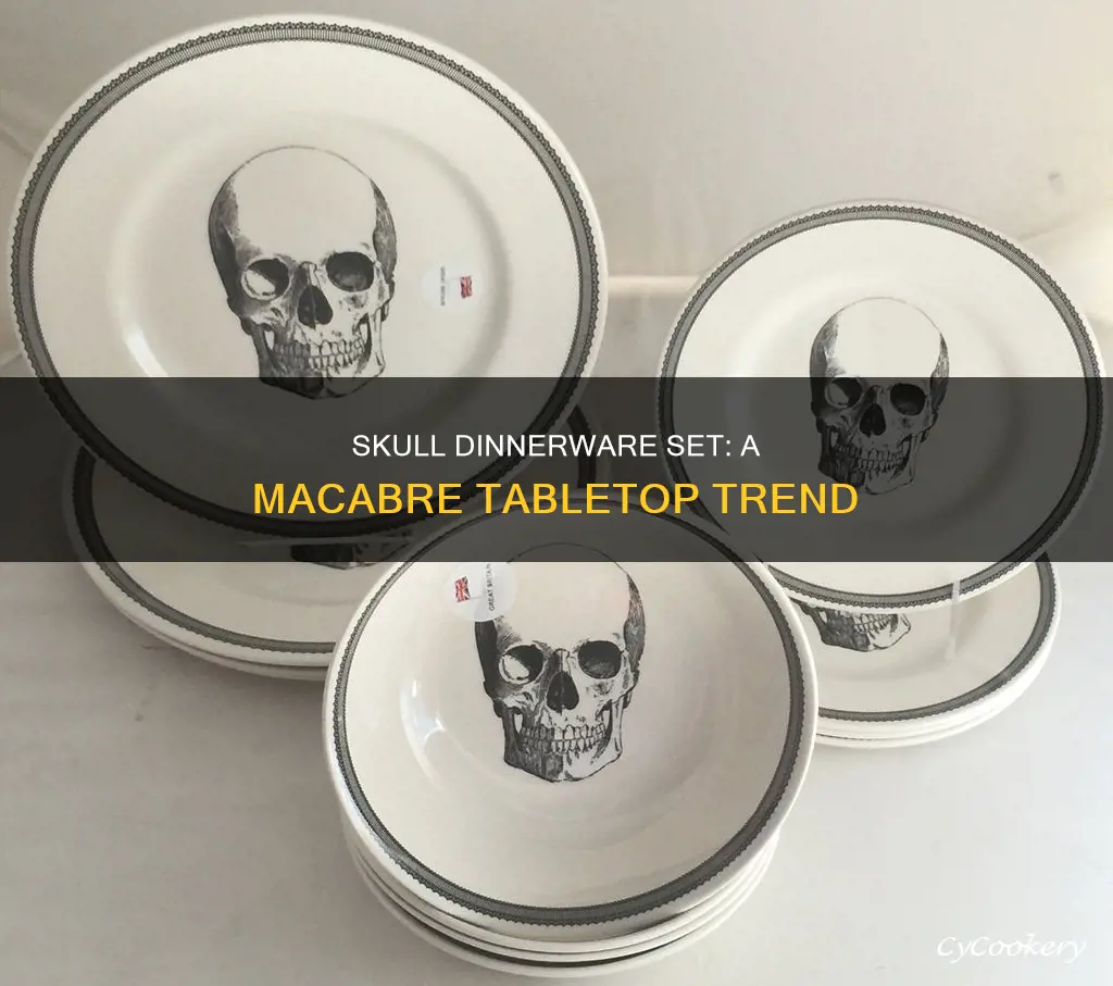 skull dinnerware set