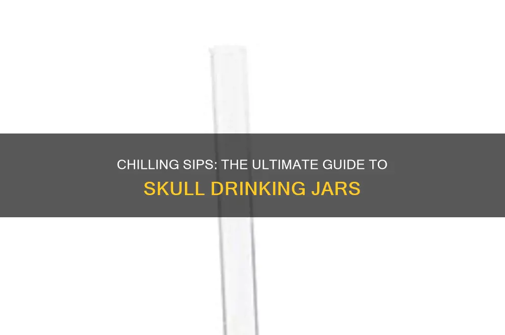 skull drinking jar