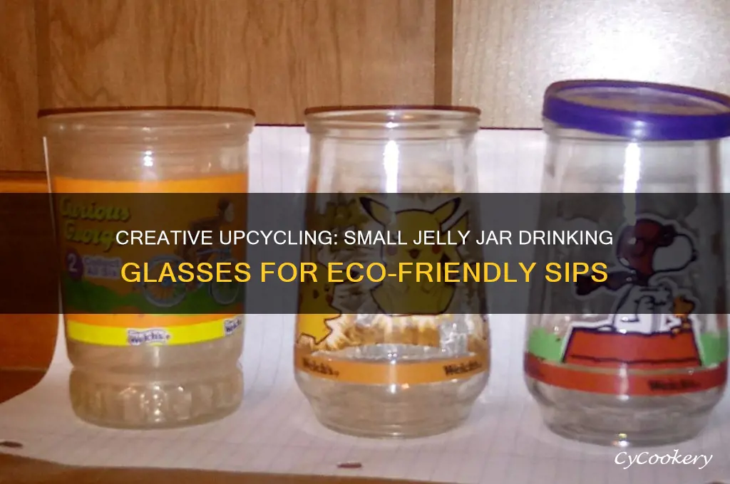small jelly jar drinking glasses