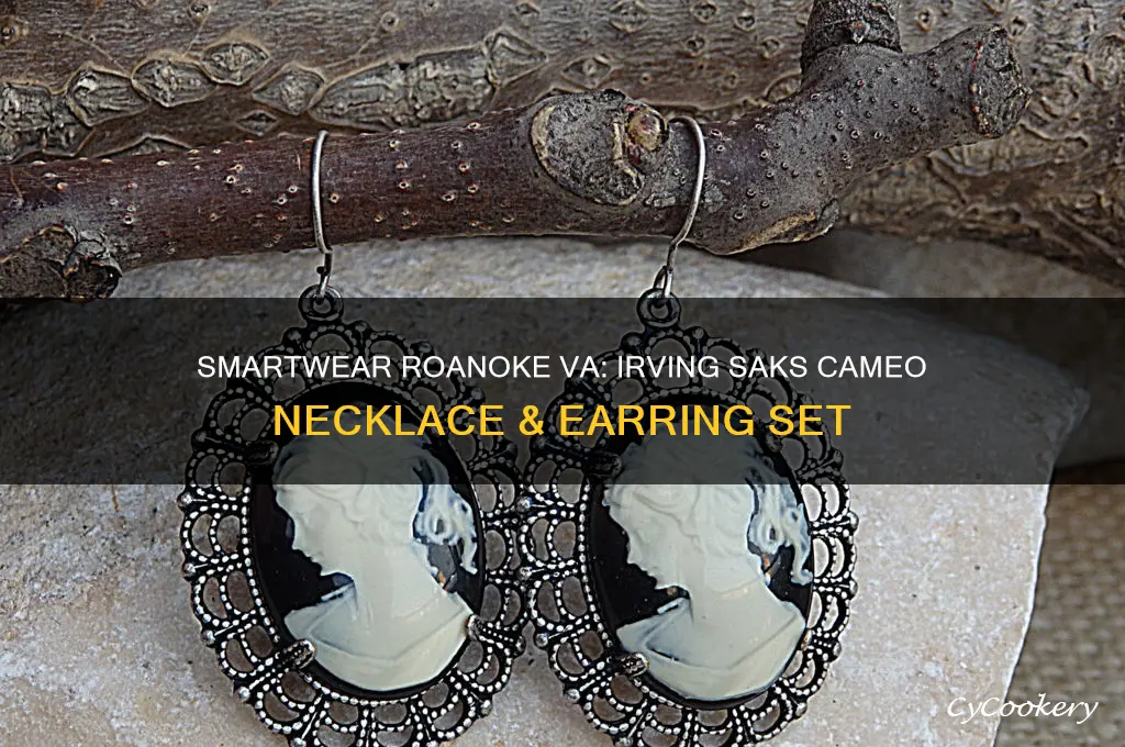 smartwear roanoke va irving saks cameo necklace and earring set