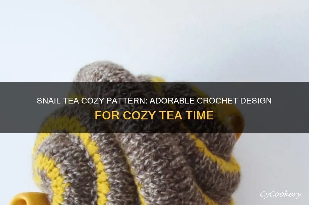 snail tea cozy pattern