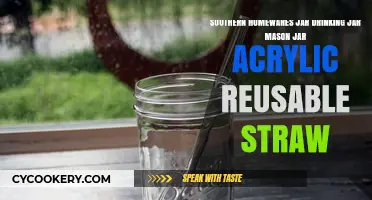 Southern Charm: Mason Jar Drinking Jars with Reusable Acrylic Straws